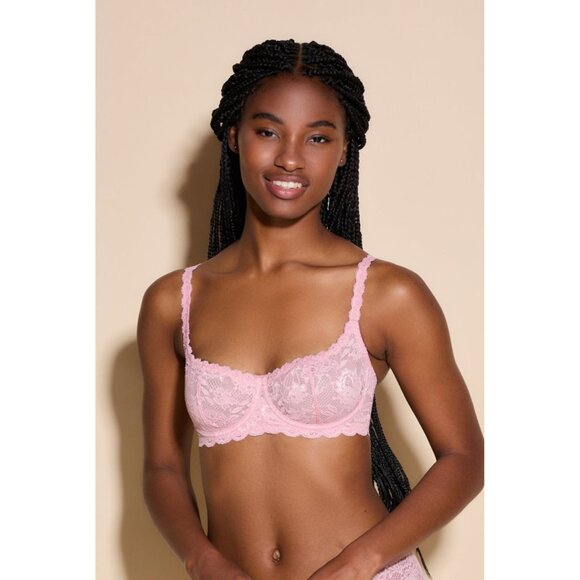 NWT Cosabella Set: Never Say Never Balconette Bra 32DD/32E & Panty S/M in Pink - Picture 2 of 10